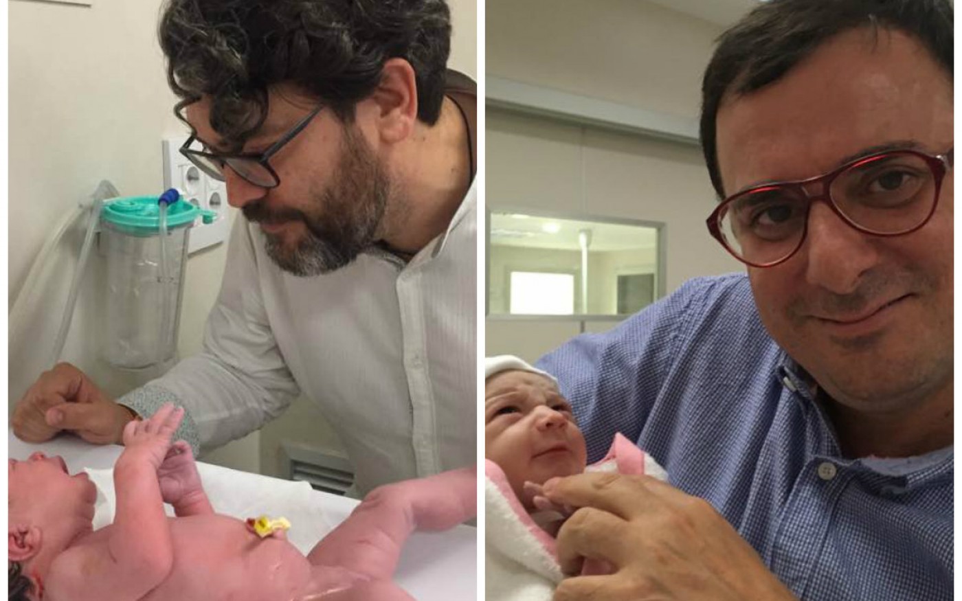 Los diputados Miguel Sánchez y Emilio Ivars, padres de una niña y un niño respectivamente