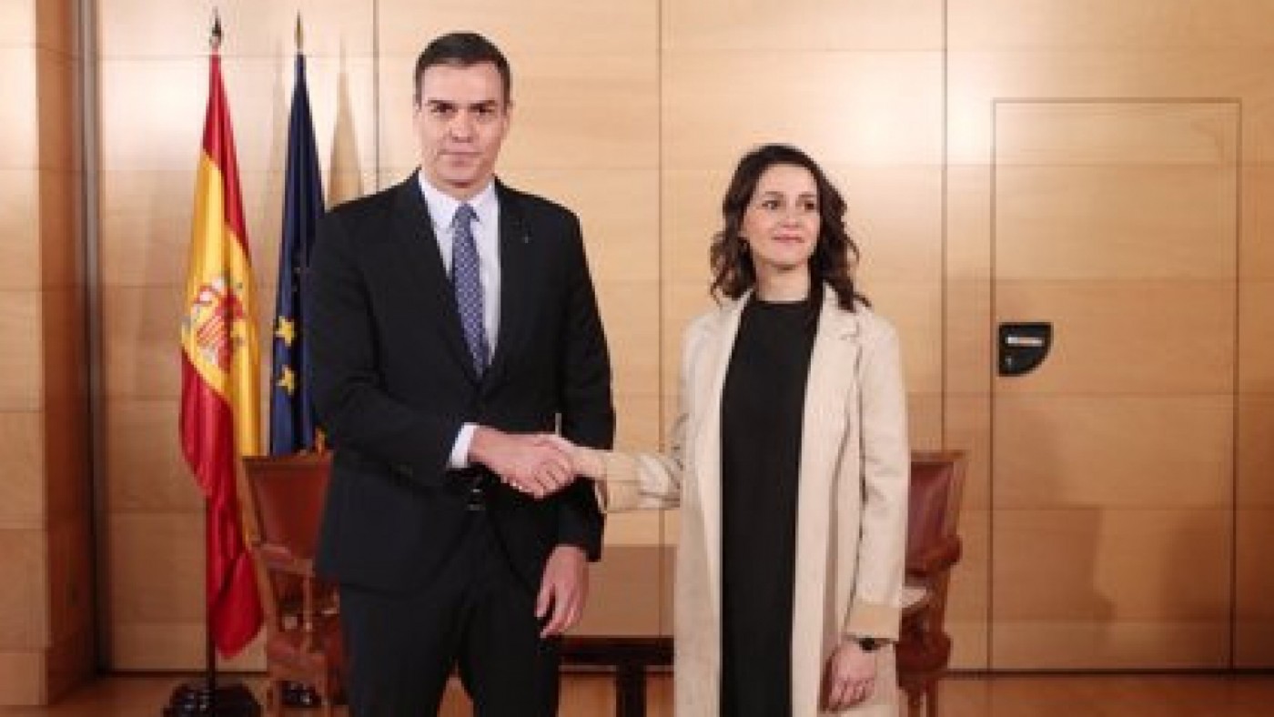 Pedro Sánchez e Inés Arrimadas en una imagen de archivo