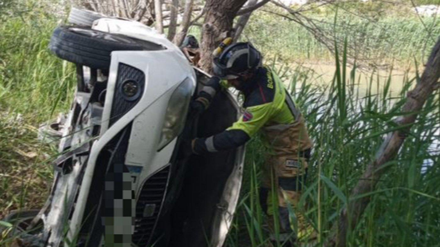 Un bebé de 9 meses resulta herido en un accidente registrado en Cieza 