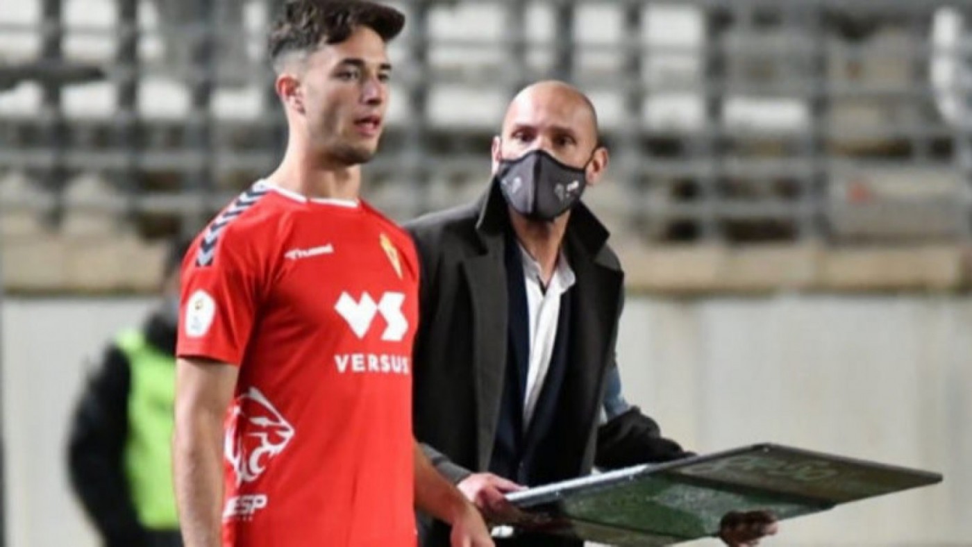 Carlos Palazón en un partido del Real Murcia. FOTO: ORM.