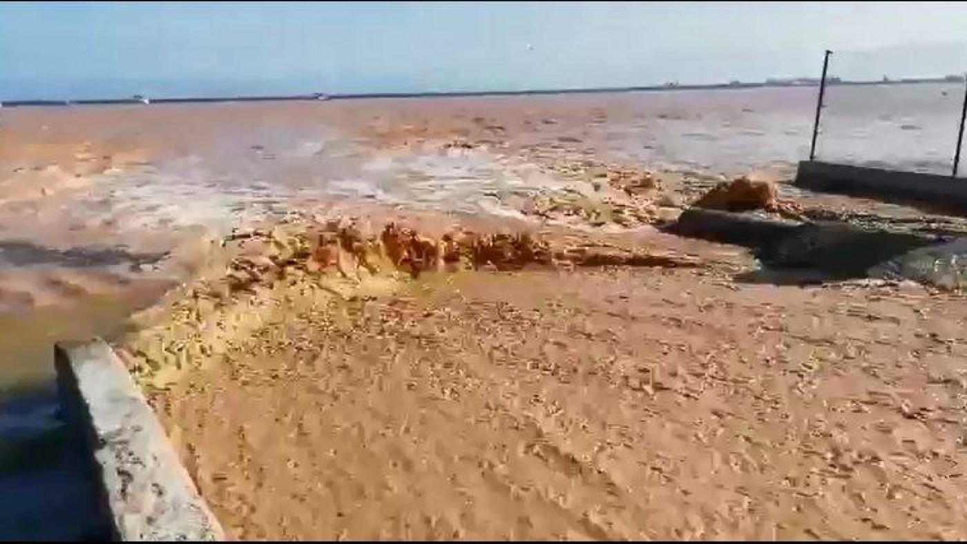 VÍDEO | Así llegan las ramblas al Mar Menor tras las lluvias
