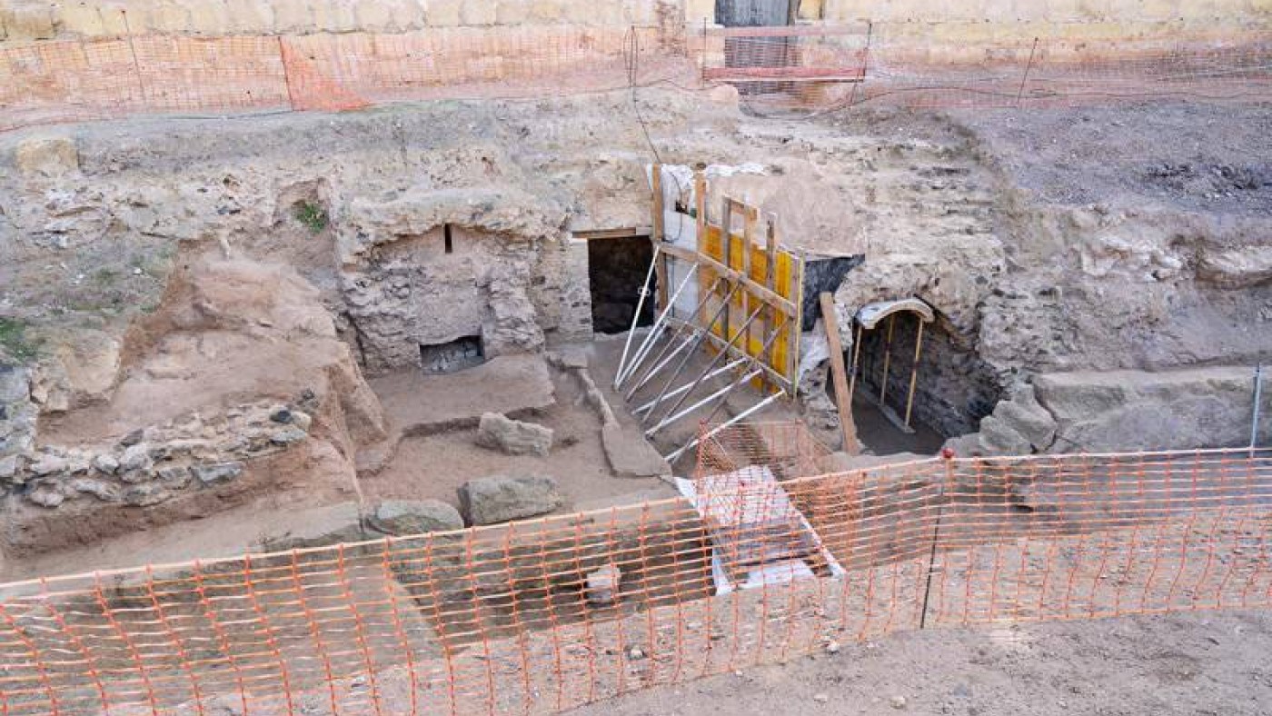 imagen de una de las estancias aparecida en las excavaciones