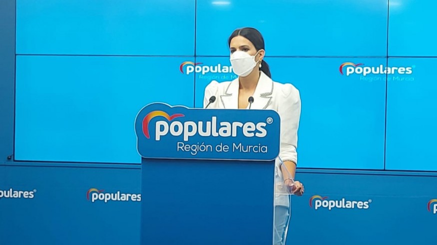 Miriam Guardiola, portavoz del Partido Popular en la Región de Murcia.
