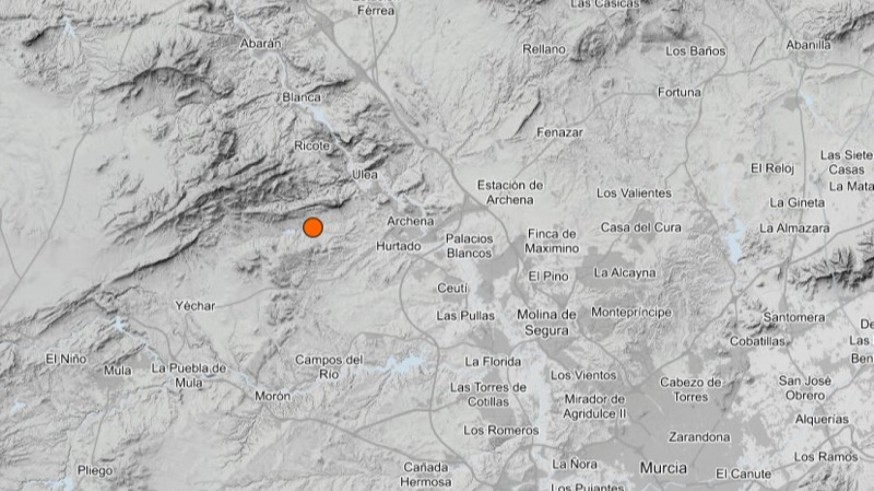 Terremoto de 3.3º en Ricote