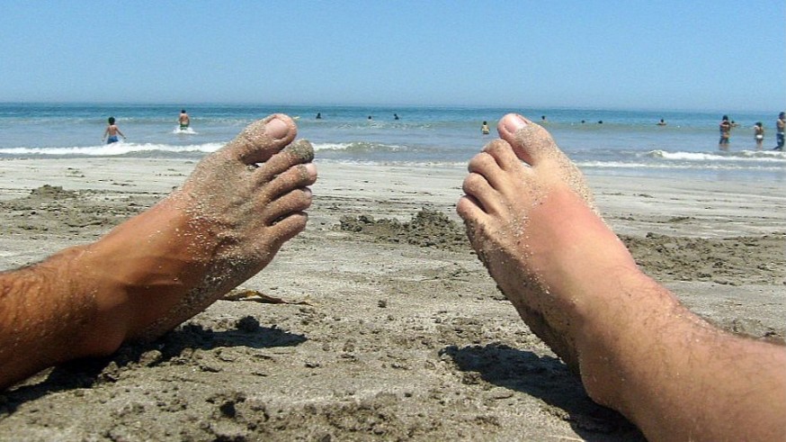 Con buen humor. La 'tortura' de la playa