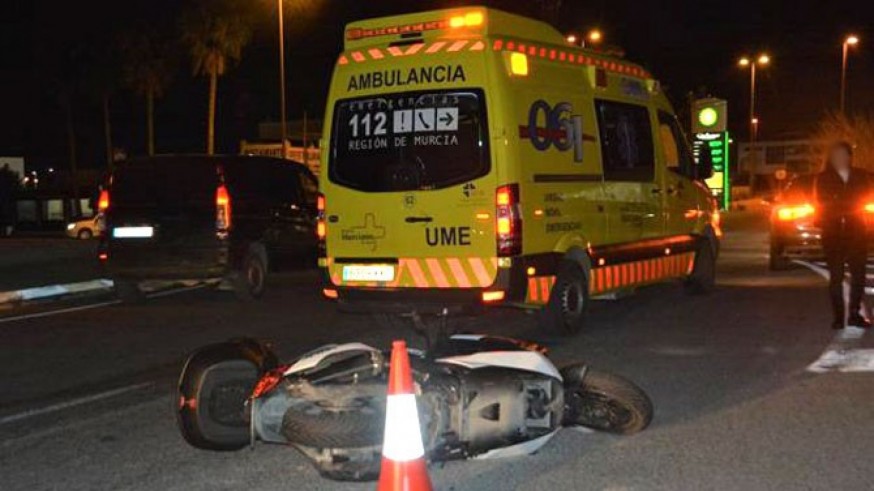 Fallece un motorista en un accidente de tráfico en la Autovía del Mar Menor