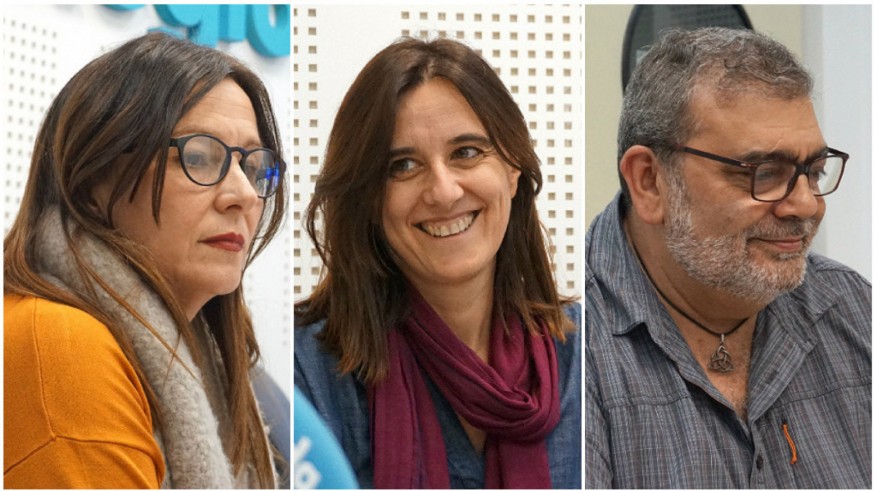 Blanca Soro, Belén Andreu y José Ramón Salcedo, miembros del CEBES