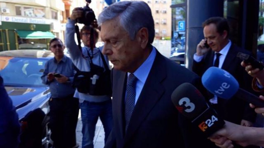 Modesto Crespo, a su salida del juicio el pasado mayo