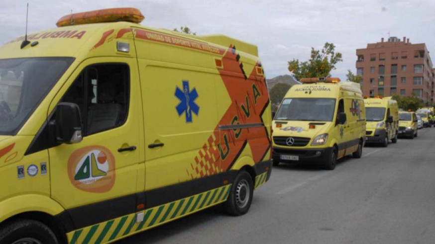 Ambulancias de Ambulorca (archivo). AMBULORCA