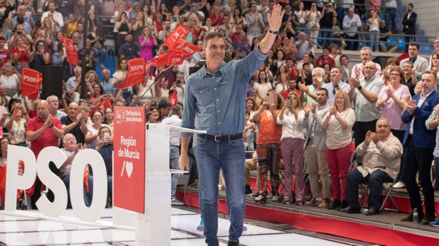 Sánchez participa el viernes en Los Alcázares en el acto central de campaña del PSOE en la Región de Murcia