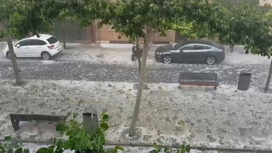 Lluvias localmente fuertes en la Vega del Segura