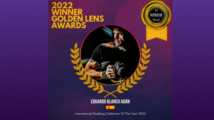 Eduardo Blanco, premio Lente de Oro de fotografía de Bodas