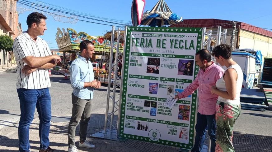 Actividades culturales, deportivas y de ocio en la feria de Yecla que empieza este viernes