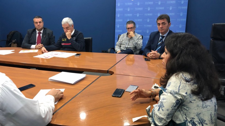Reunión en el Centro de Coordinación de Emergencias