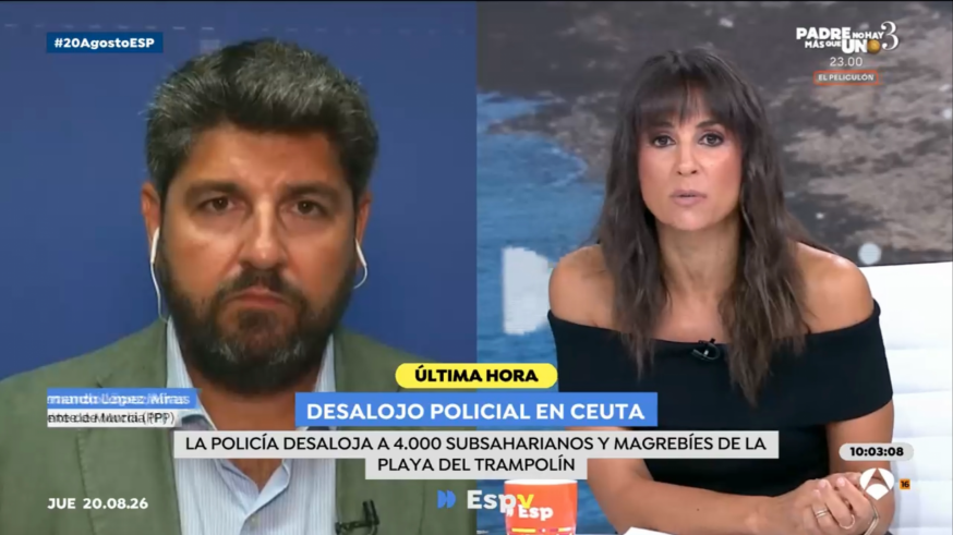 López Miras denuncia falta de control e información ante la llegada de pateras a las costas murcianas