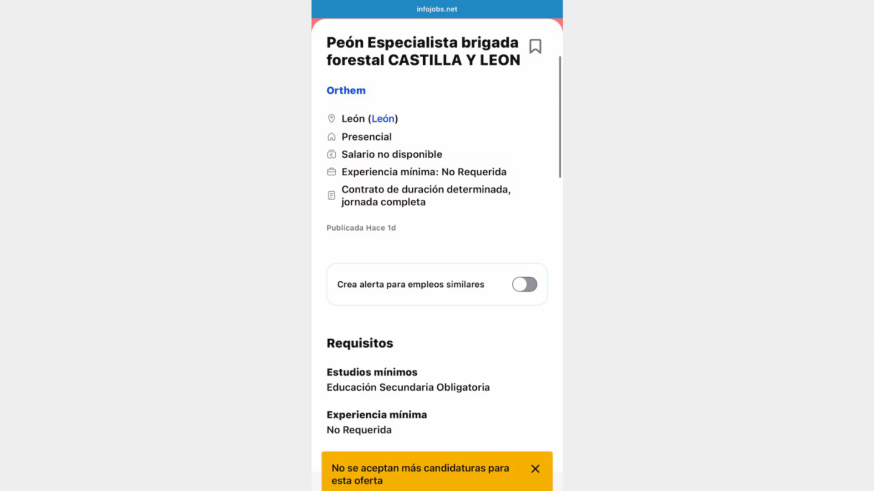 La Junta de Castilla y León "analizará" las ofertas de empleo en labores de extinción del grupo murciano Hozono Global