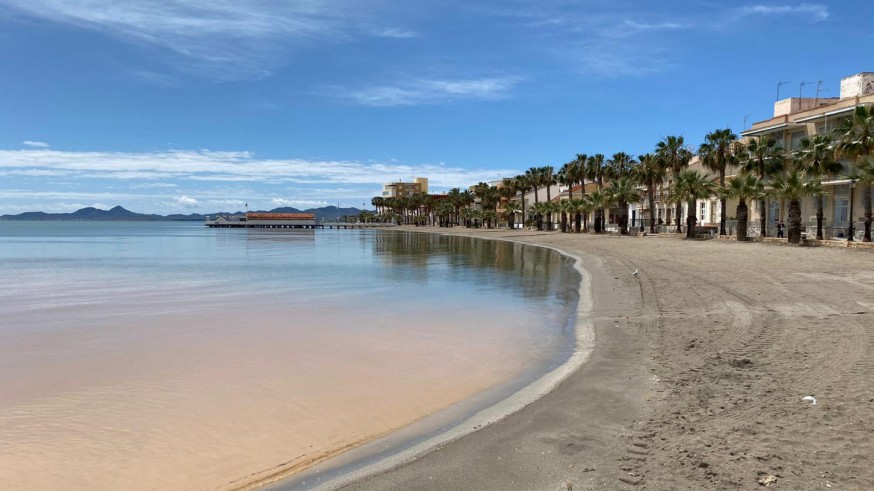 Imagen de una playa del Mar Menor
