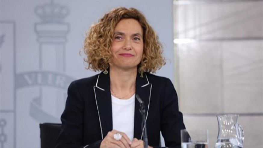 Meritxell Batet en su comparecencia ante la prensa