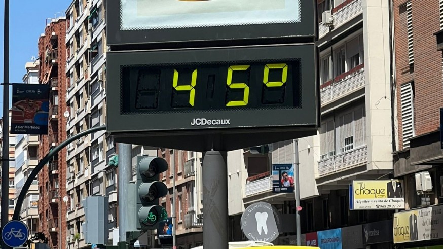 Calor excepcional en la Región de Murcia, según la previsión de la AEMET 