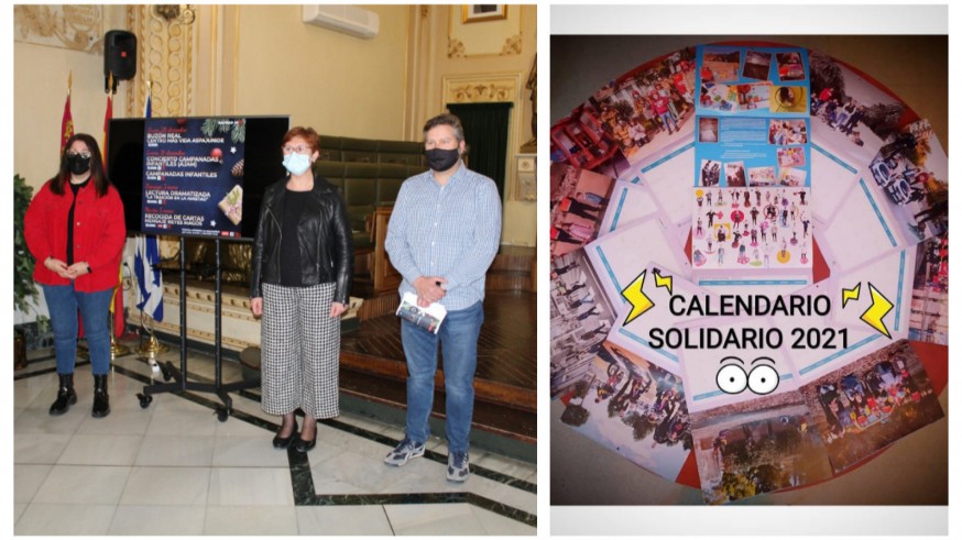 Presentación de las actividades de Navidad en Jumilla junto al calendario solidario 
