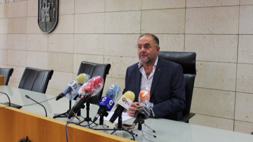 Juan José Cánovas en la rueda de prensa que ofrecía este martes