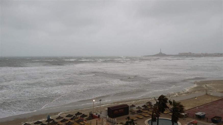 Temporal en la costa