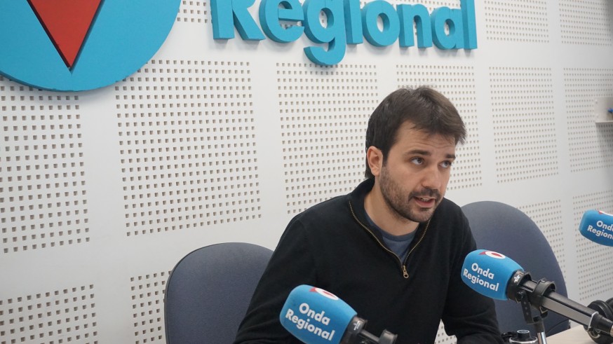 Sánchez Serna durante la entrevista en el informativo matinal