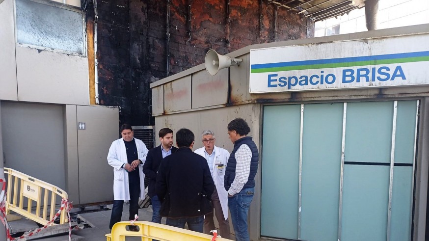 Arranca la rehabilitación de la fachada del hospital Santa Lucía tras el incendio de noviembre