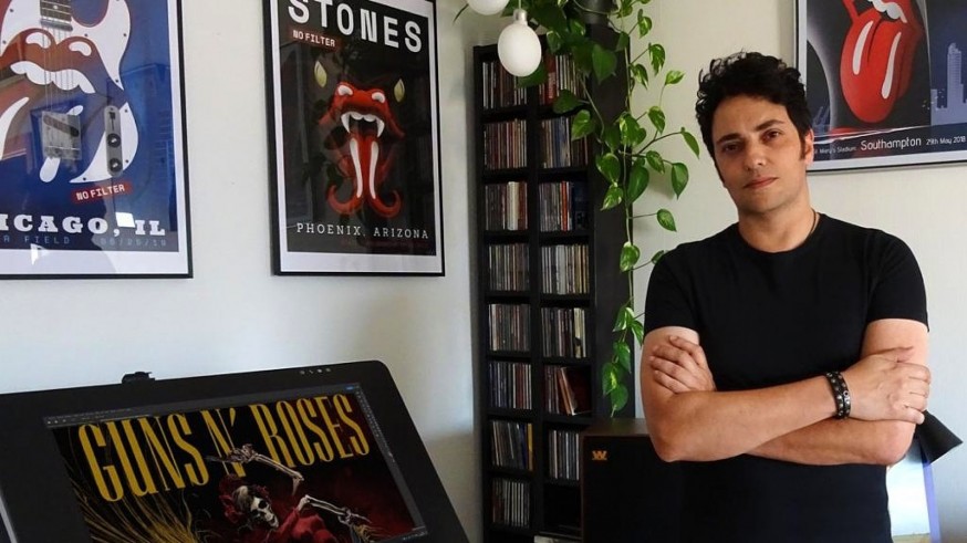 Hablamos con el diseñador lorquino José María Campoy de sus trabajos para Rolling Stones o Guns 'n' Roses