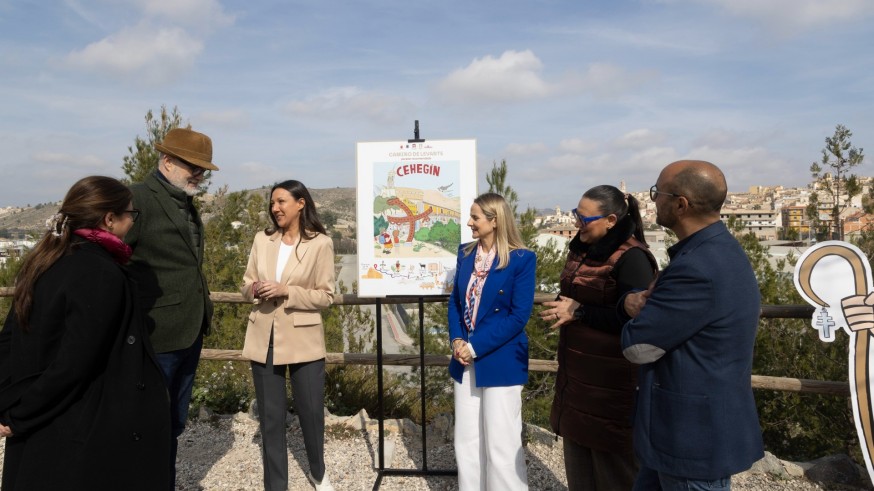 Cehegín presenta una nueva ilustración de "Peregrinos en el Camino" del dibujante Puebla