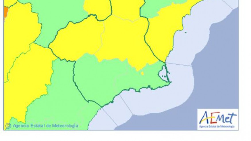 Aviso por nivel amarillo en gran parte de la región