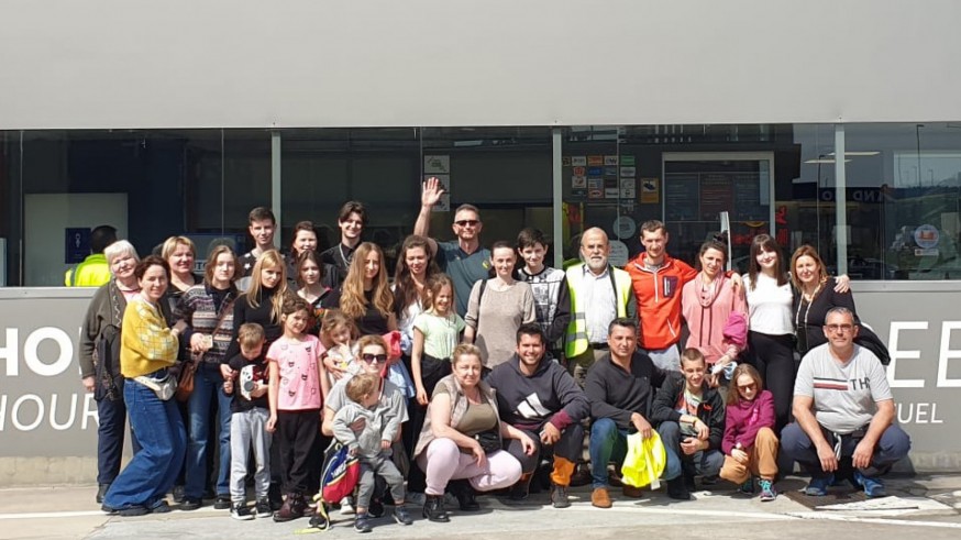 10 familias ucranianas buscan una nueva vida en la Región de Murcia