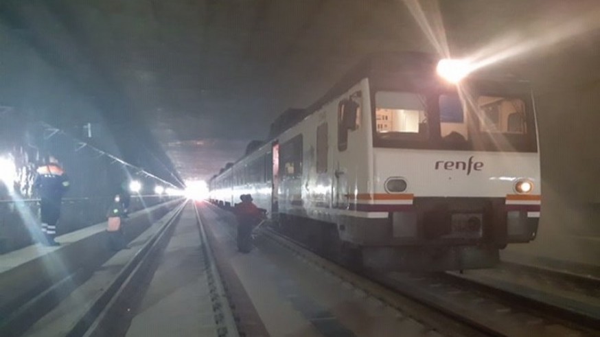 GALERÍA | Simulacro de emergencia en el nuevo túnel ferroviario de acceso a Murcia