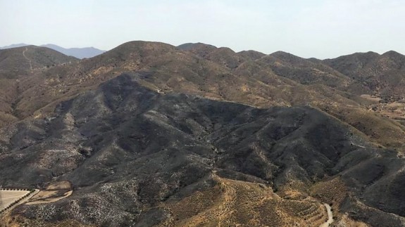 Extinguido el incendio en la Sierra de la Carrasquilla. 112 RM