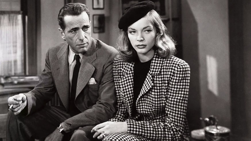 Lauren Bacall con Humphrey Bogart en 'El sueño eterno'