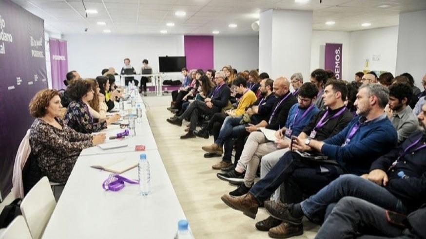 Reunión del Consejo Estatal de Podemos.