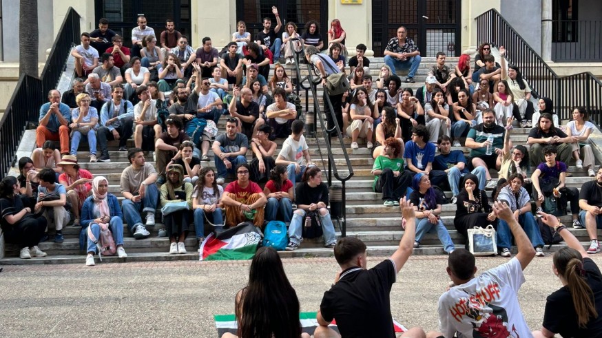 Estudiantes de la UMU acampan para protestar por el asedio a Gaza