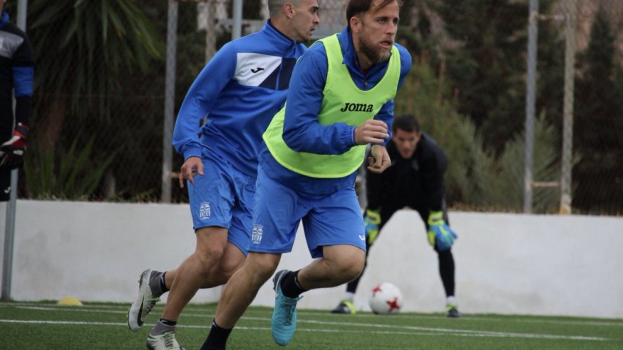 Miguel Ángel Cordero en un entrenamiento