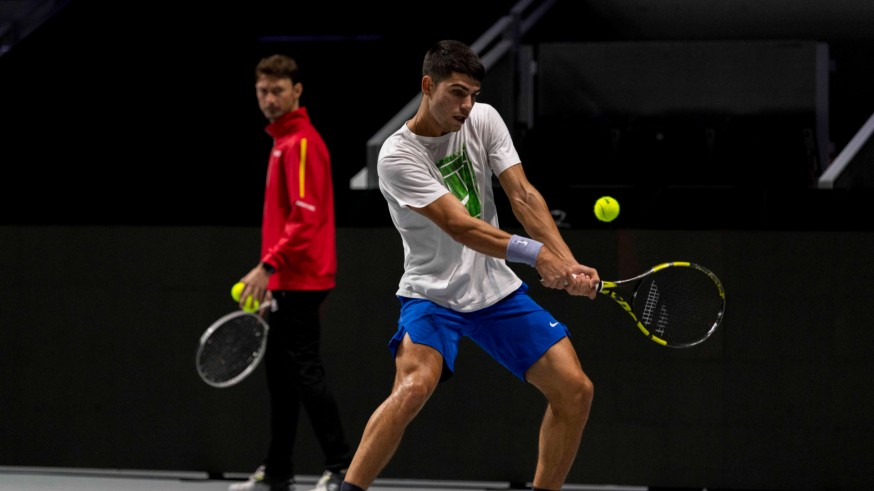 Carlos Alcaraz, a poco más de 24 horas de su debut con España en la Davis