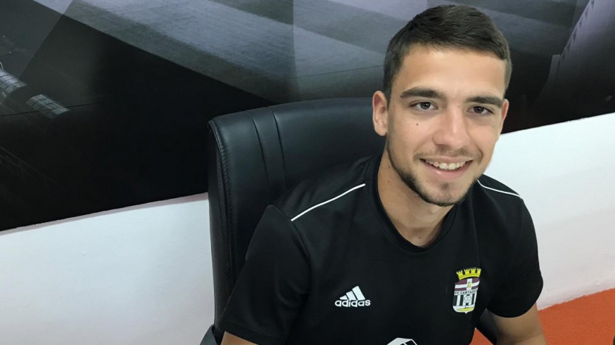 Luis Mata, en la sala de prensa del Cartagonova. Foto: Jorge Fernández-Caro