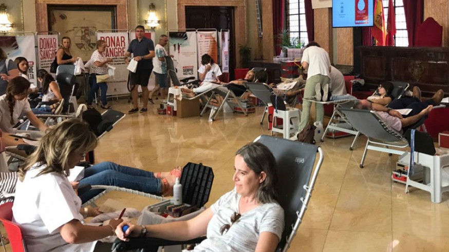 Maratón de donación de sangre en el Ayuntamiento de Murcia