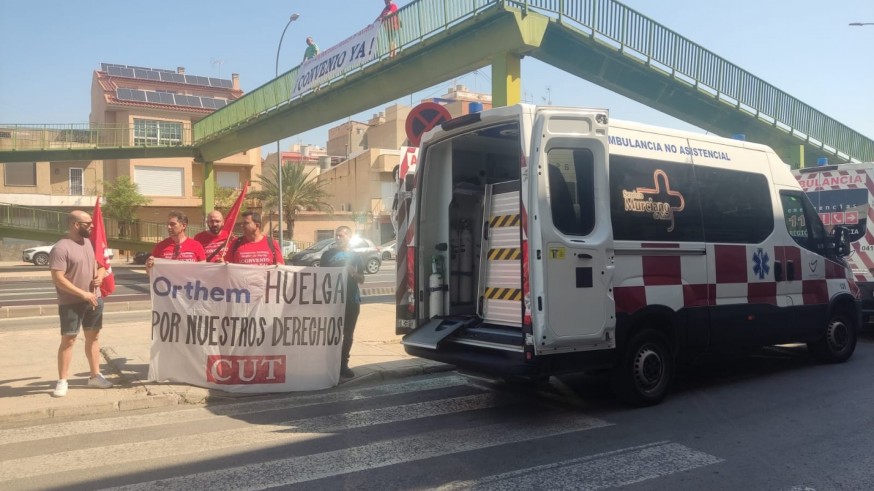 Cifran en un 20% el seguimiento en la primera jornada de huelga en el transporte sanitario