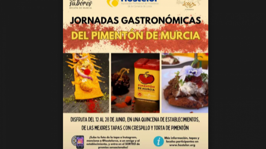 Lorca ensalza el Pimentón de Murcia con sus nuevas jornadas gastronómicas de tradición e innovación