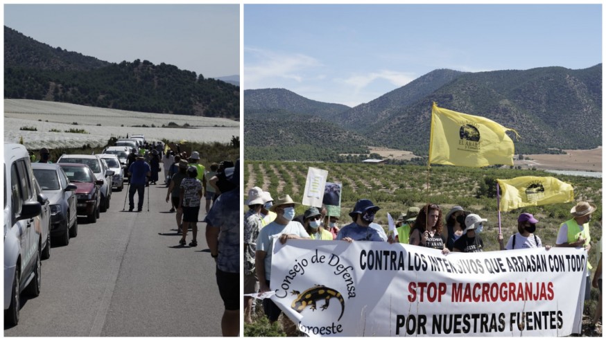Protesta ecologista en la pedanía caravaqueña de Archivel. ES