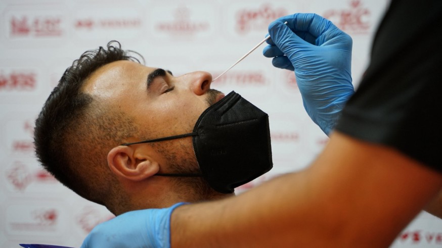 Andrés Silvente, durante la jornada de reconocimientos médicos. Foto: Real Murcia
