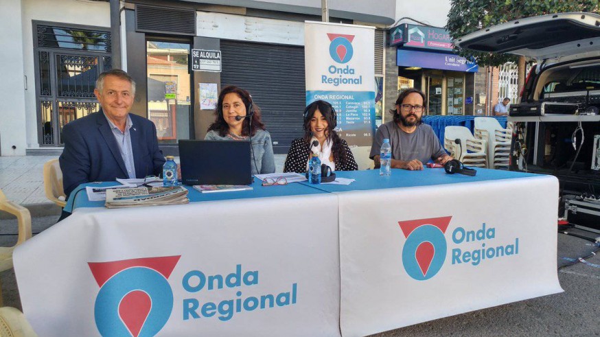 Miguel Massotti, Marta Ferrero, María Ruíz y Antonio García en Puerto Lumbreras