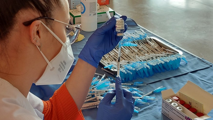 Vacunación con Astrazeneca en Murcia