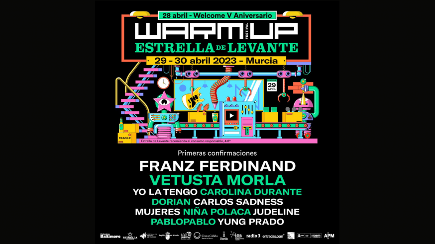 Franz Ferdinand y Vetusta Morla encabezan el cartel del WARM UP Estrella de Levante 2023
