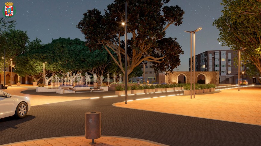 La Plaza de Juan XXIII de Cartagena se renueva con más zonas para el peatón
