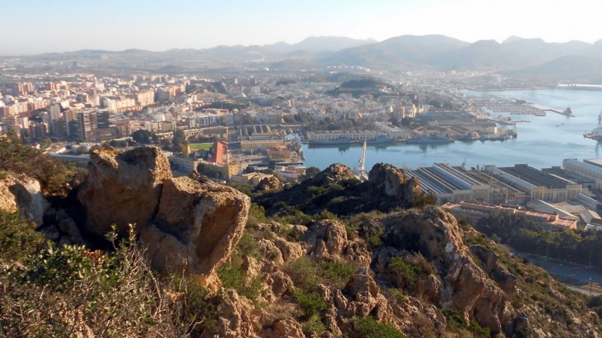 Imagen de la Sierra de Pelayo en Cartagena